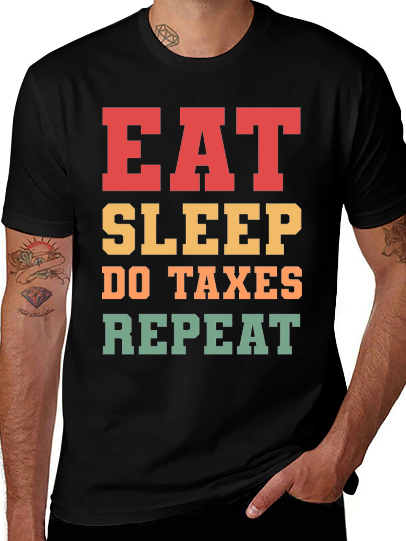 Eat Sleep Do Taxes Repeat T-Shirt