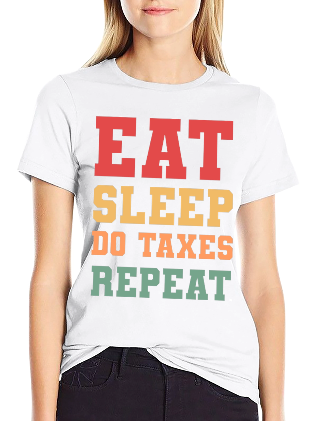 Eat Sleep Do Taxes Repeat T-Shirt