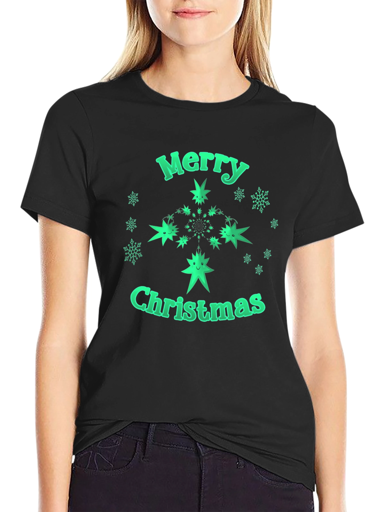 Festive Merry Christmas Graphic Tee - Holiday Spirit!