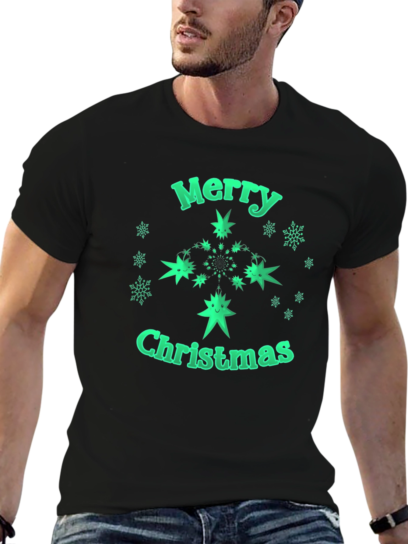 Festive Merry Christmas Graphic Tee - Holiday Spirit!