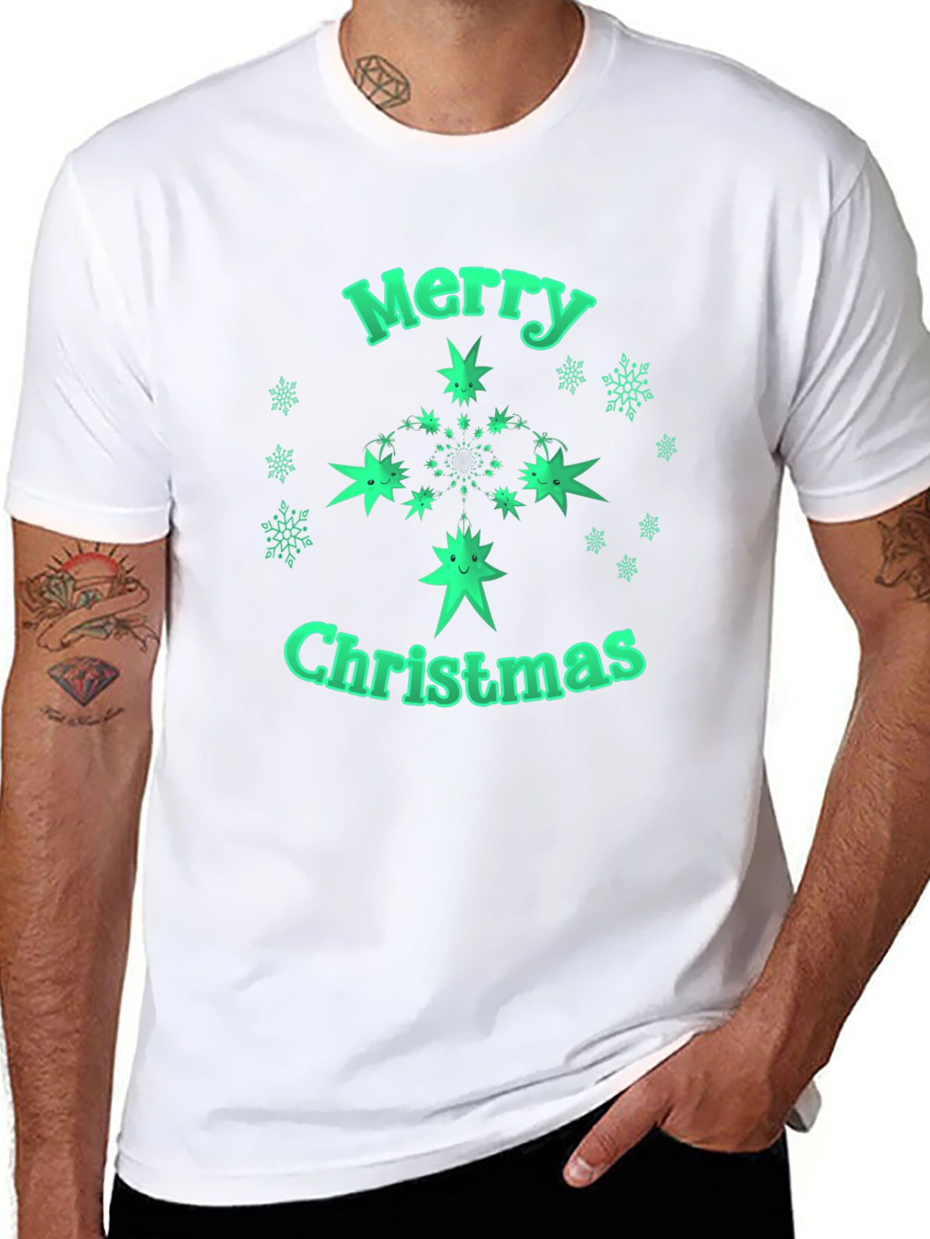 Festive Merry Christmas Graphic Tee - Holiday Spirit!