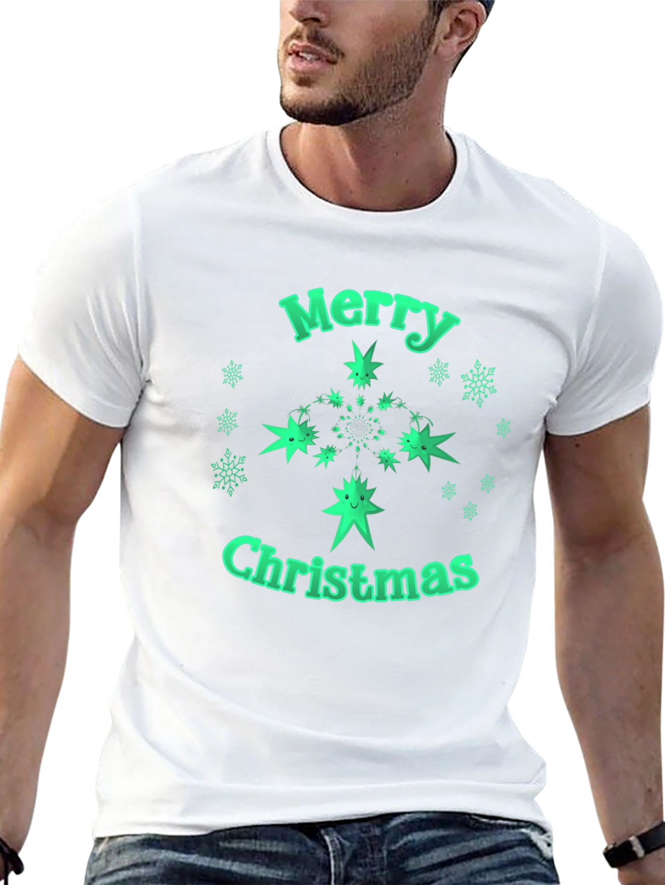 Festive Merry Christmas Graphic Tee - Holiday Spirit!