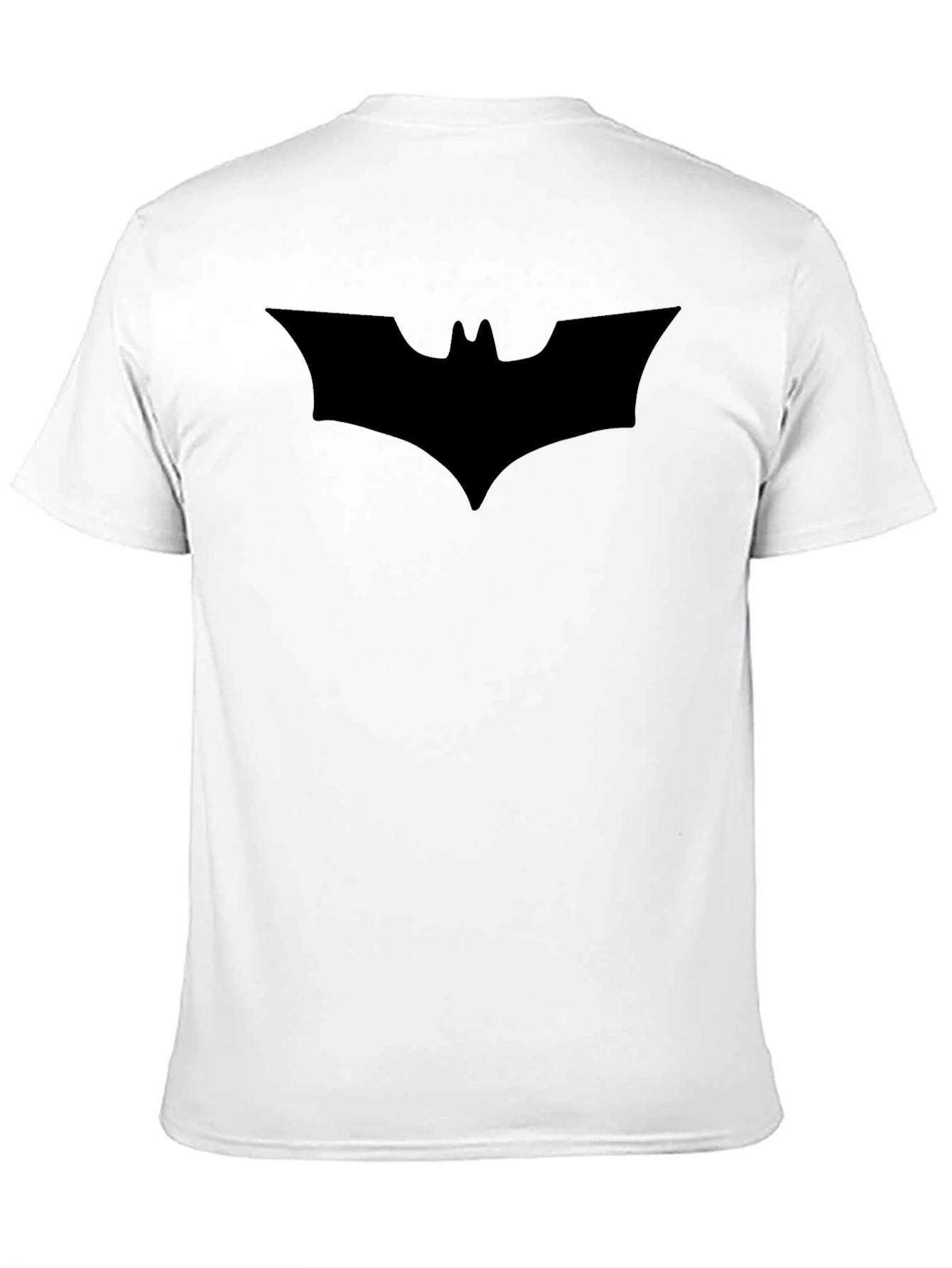 Mens Black Batman Logo T-Shirt