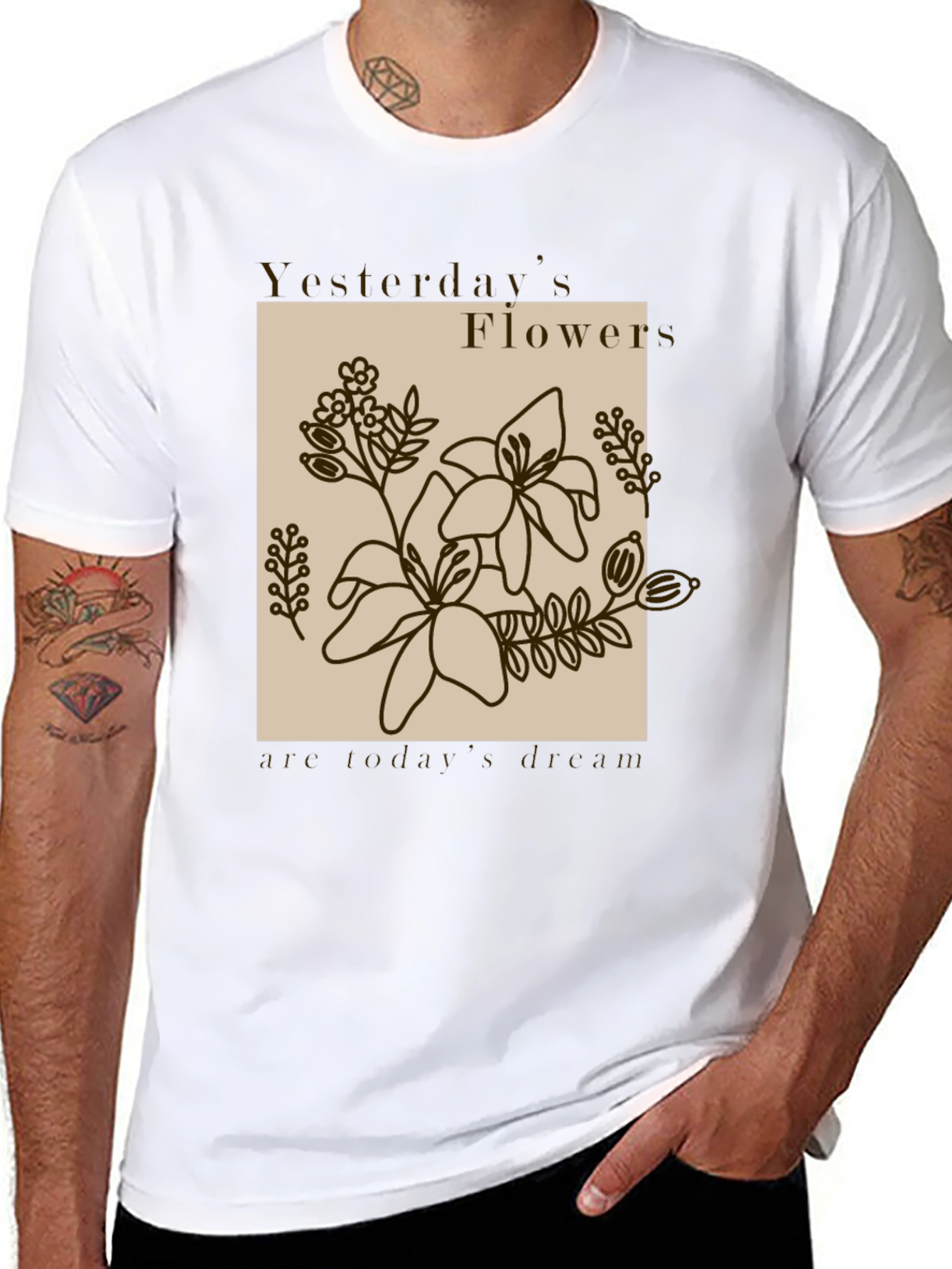 Yesterdays Flowers T-Shirt