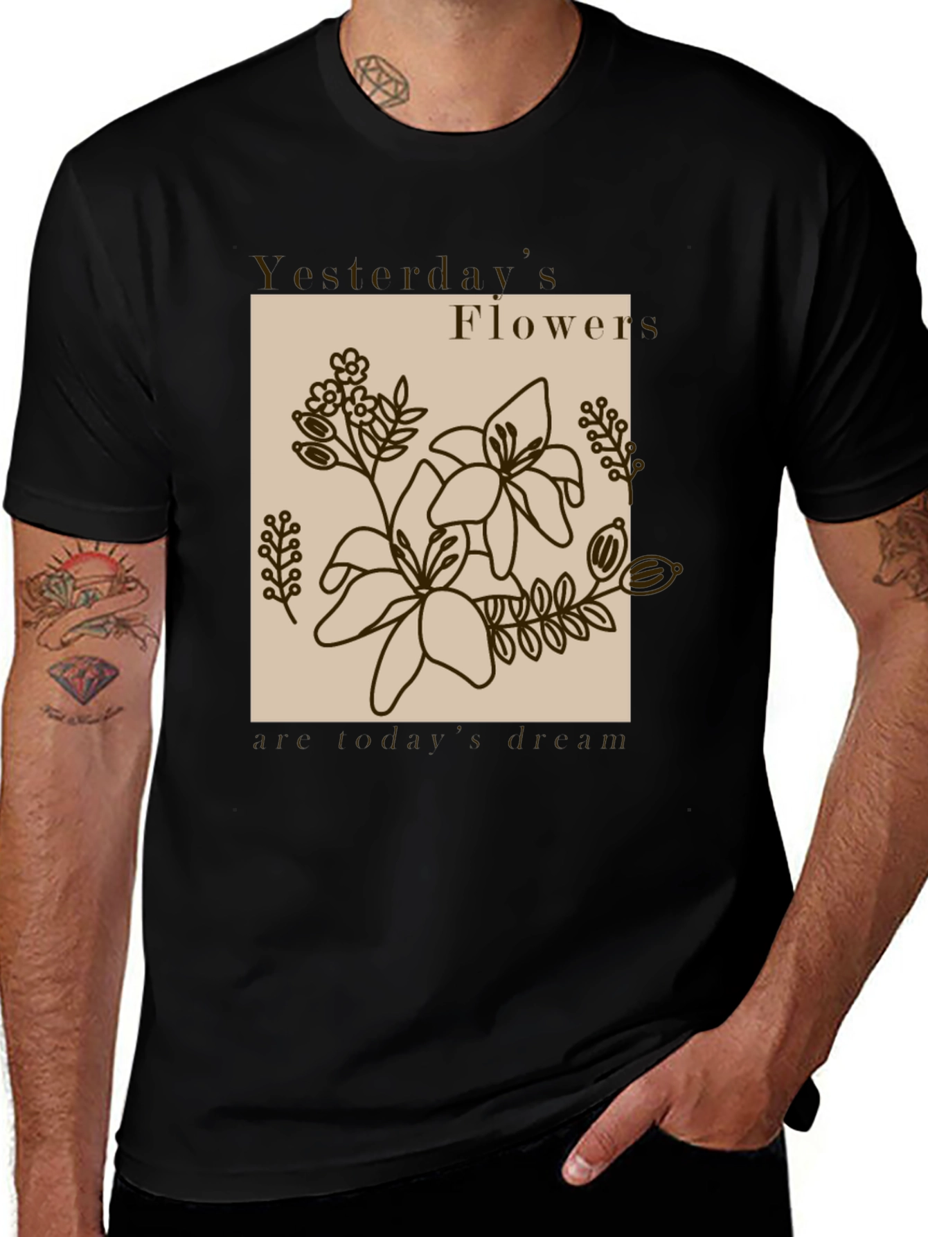 Yesterdays Flowers T-Shirt