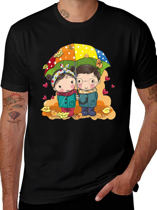 Cute Cartoon Couple T-Shirt
