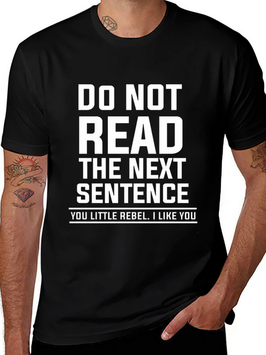 Do Not Read Tee - Little Rebel Graphic Novelty T-Shirt