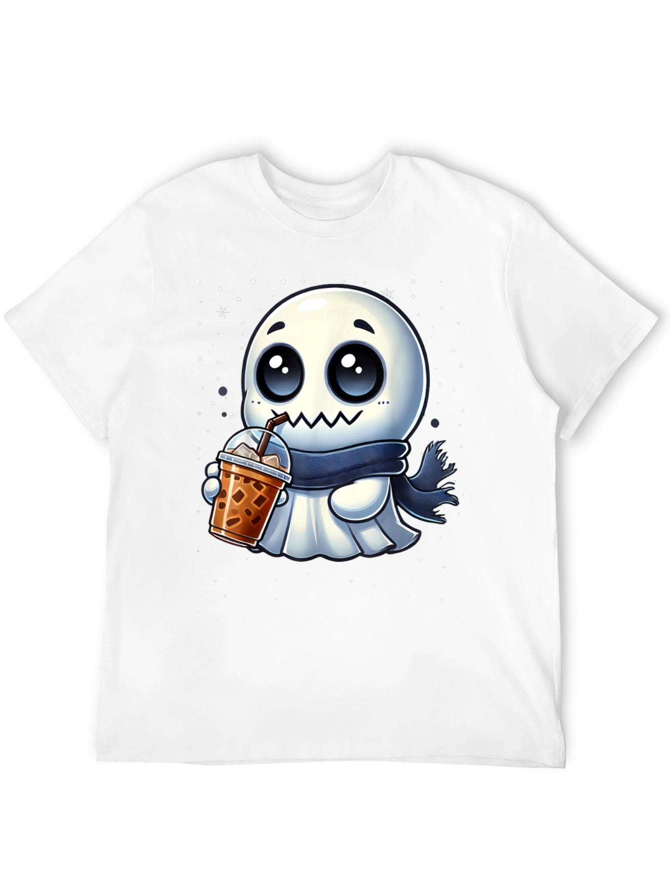 Ghost Boba Lover Black T-Shirt