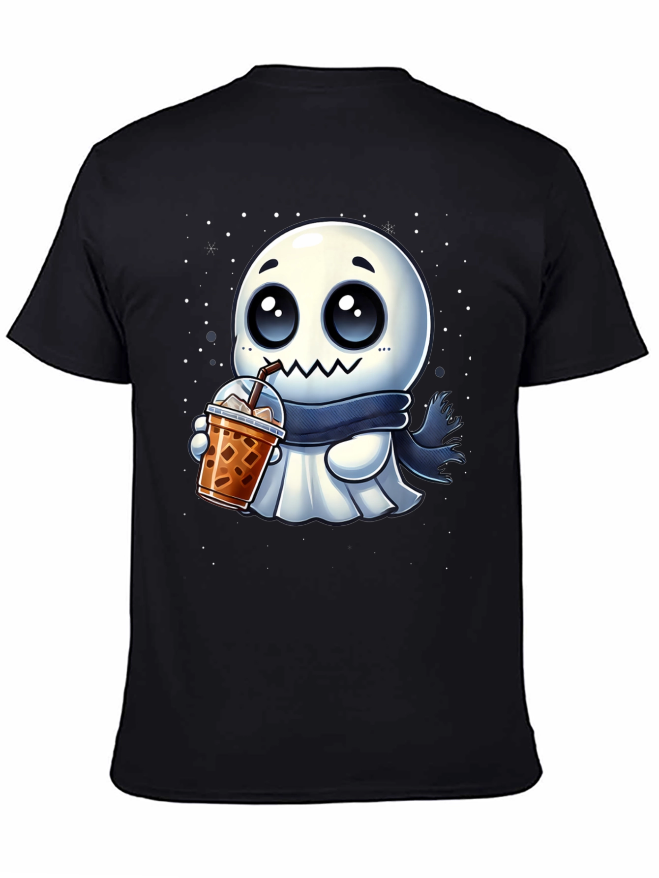 Ghost Boba Lover Black T-Shirt