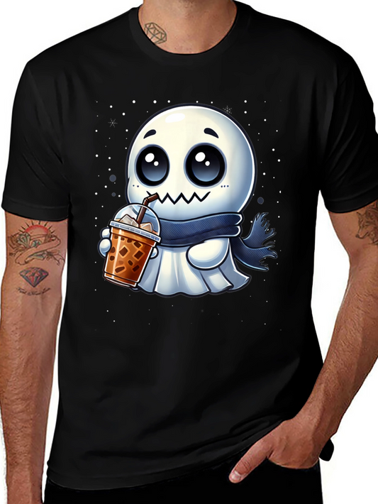 Ghost Boba Lover Black T-Shirt