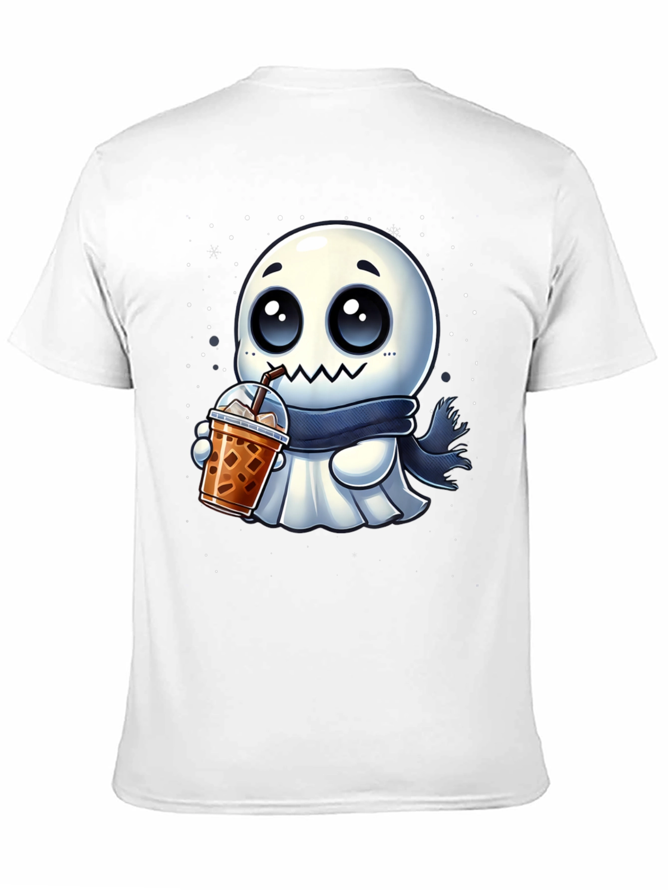 Ghost Boba Lover Black T-Shirt