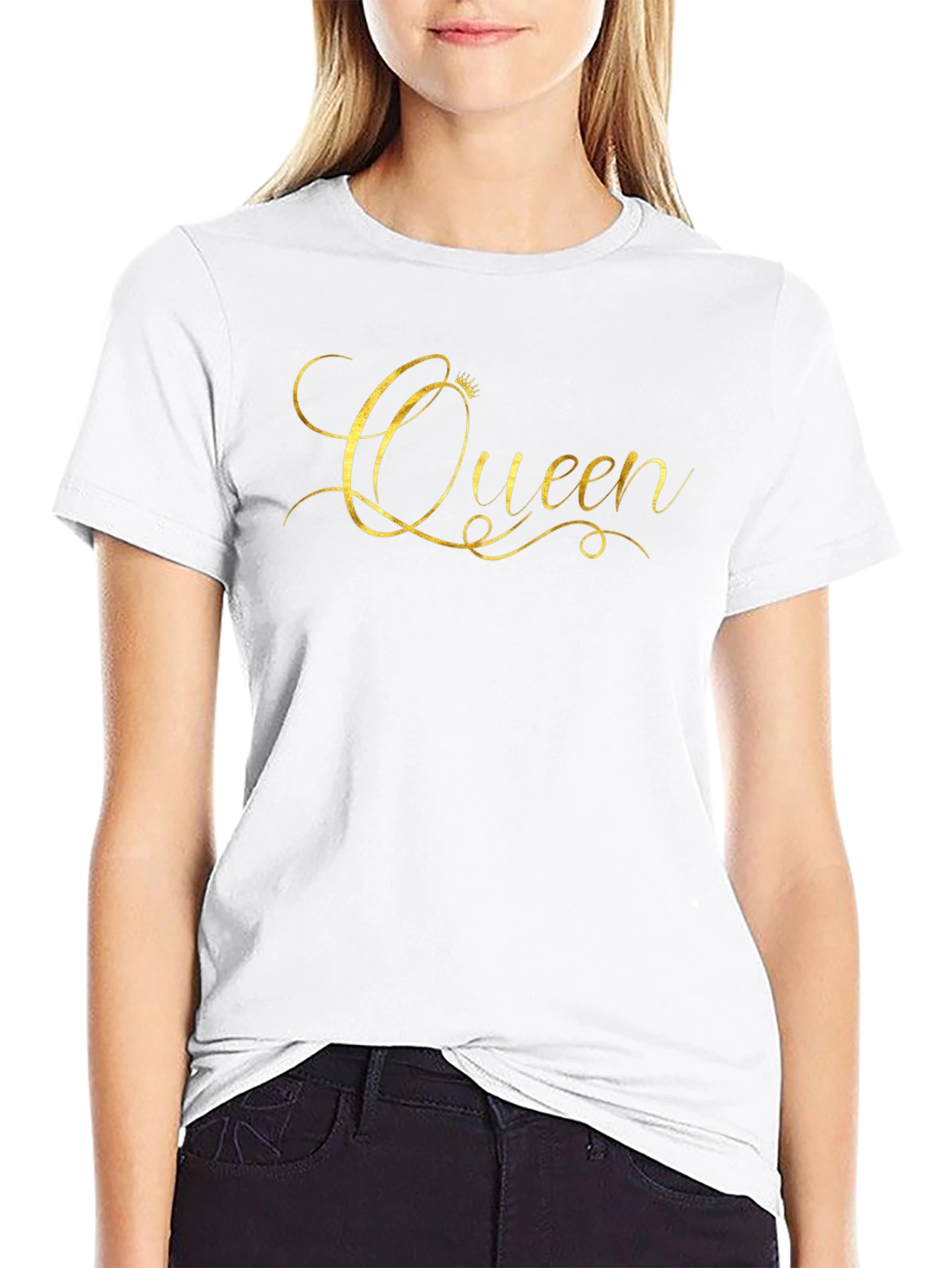 Queen Graphic Tee - Gildan Softstyle Black T-Shirt