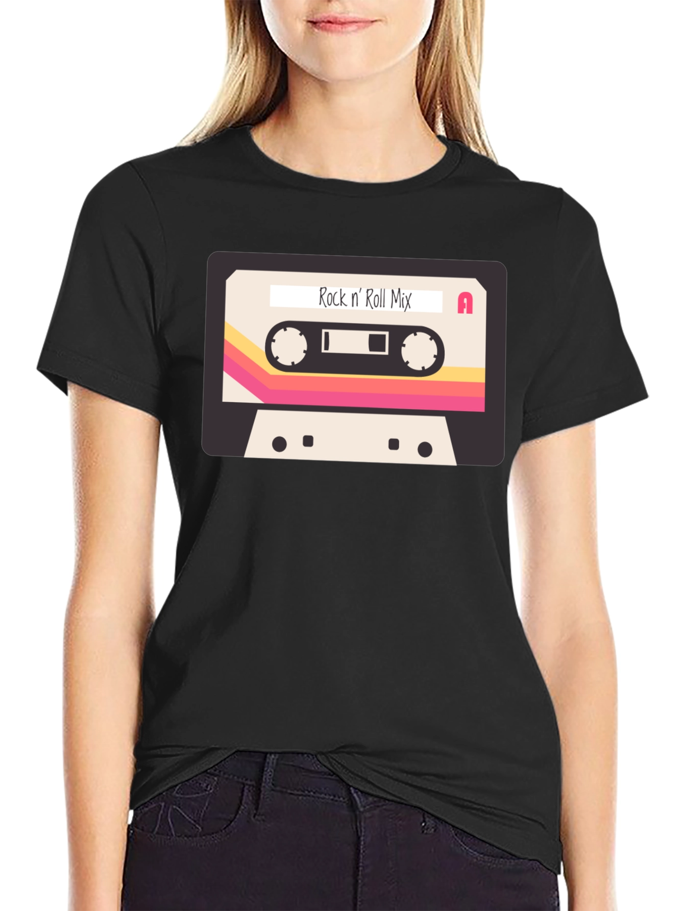Retro Rock n Roll Mixtape Graphic T-Shirt