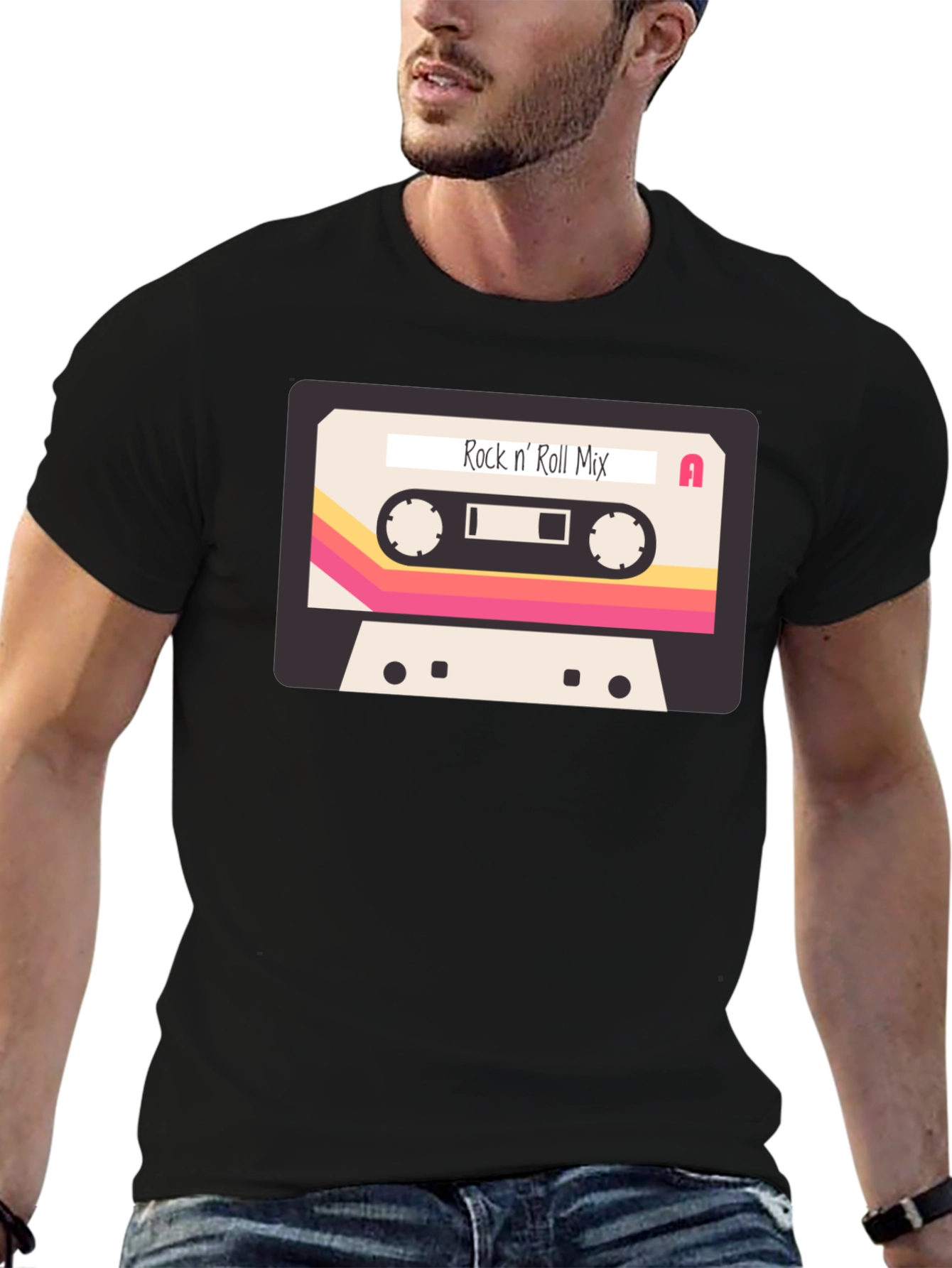 Retro Rock n Roll Mixtape Graphic T-Shirt