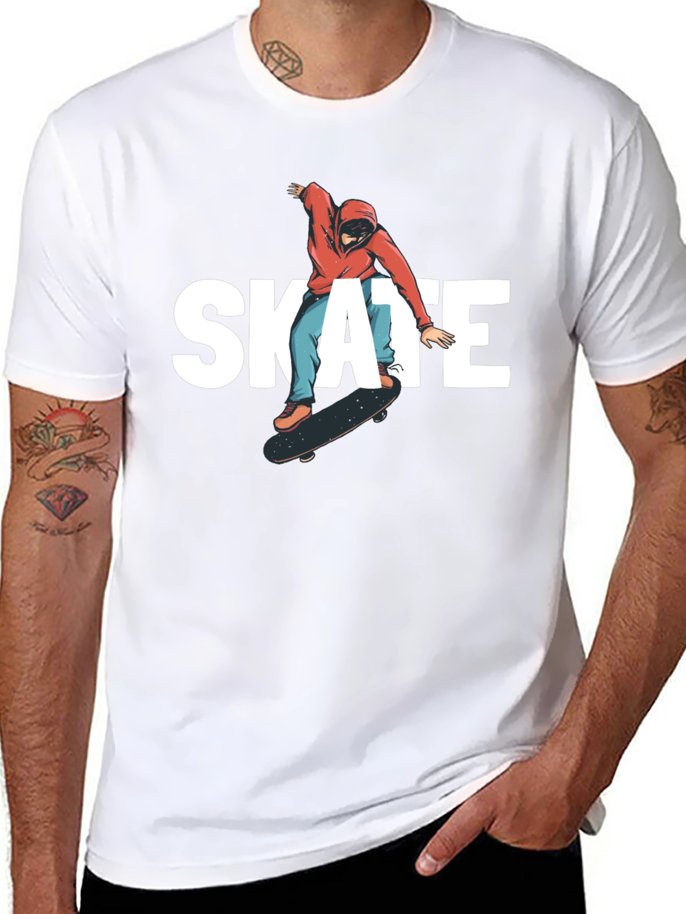 Skate T-Shirt - Black Graphic Tee