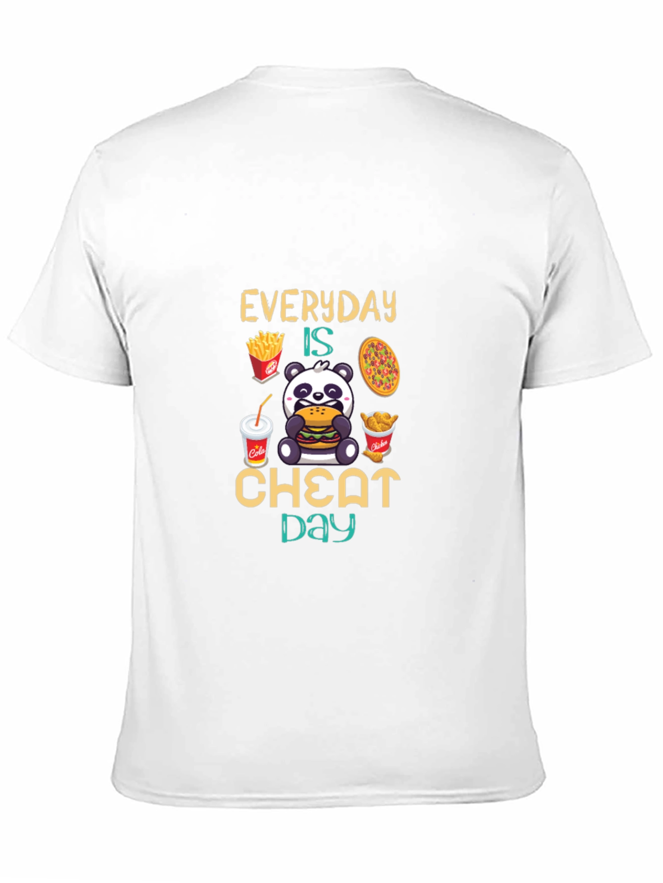 Everyday is Cheat Day T-Shirt Panda Foodie Tee