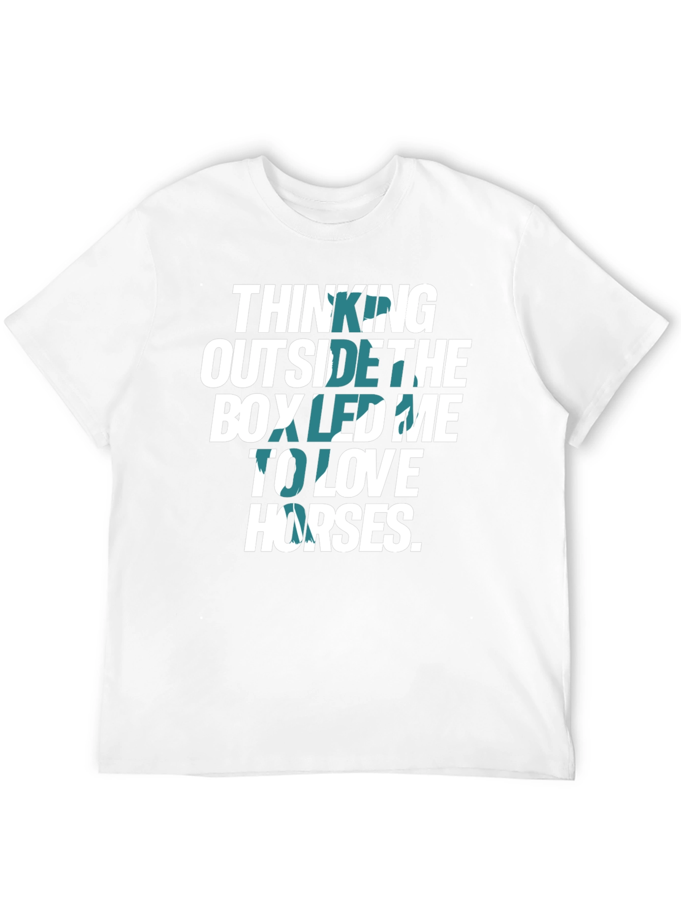 Thinking Outside The Box Horses Graphic T-Shirt