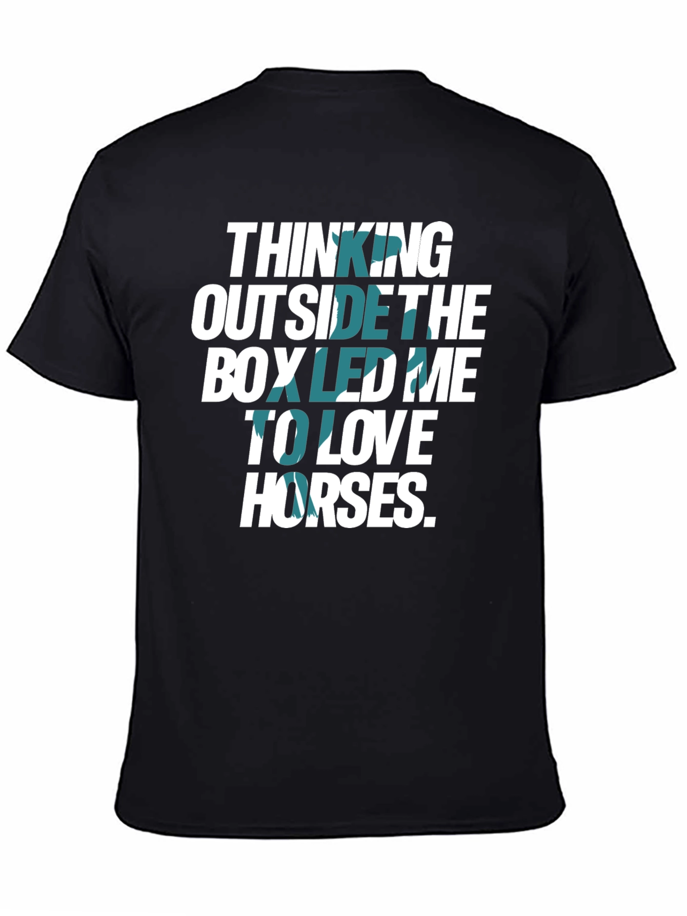 Thinking Outside The Box Horses Graphic T-Shirt