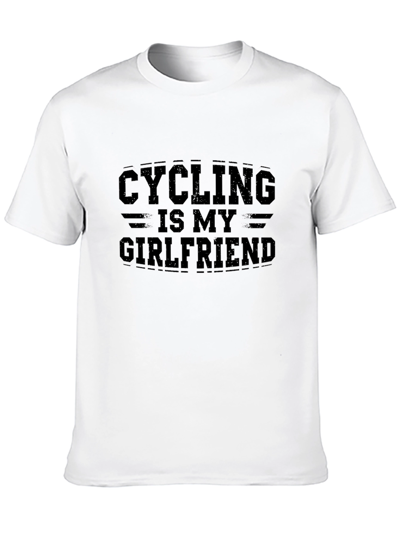 Cycling is My Girlfriend Black T-Shirt