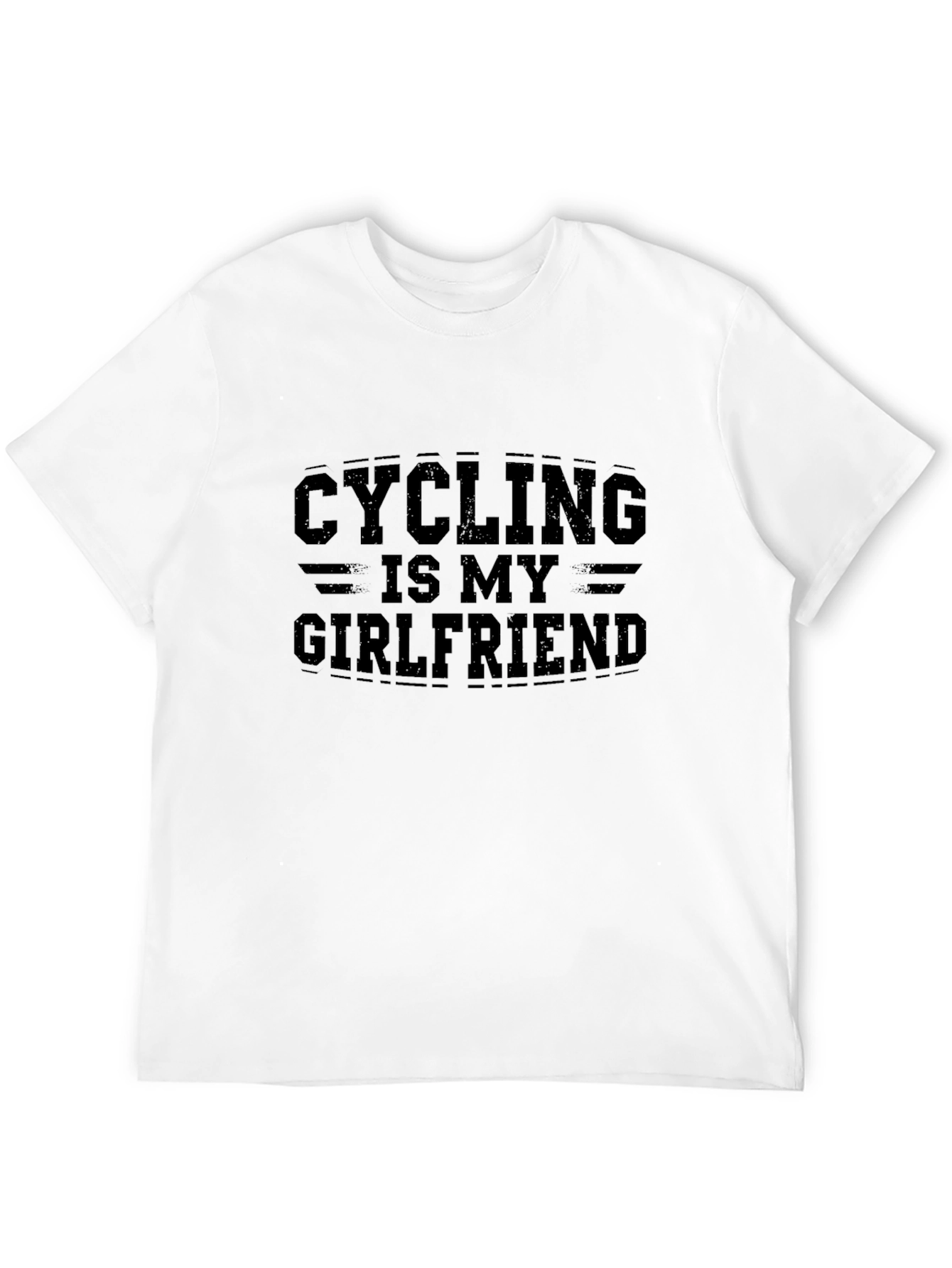 Cycling is My Girlfriend Black T-Shirt