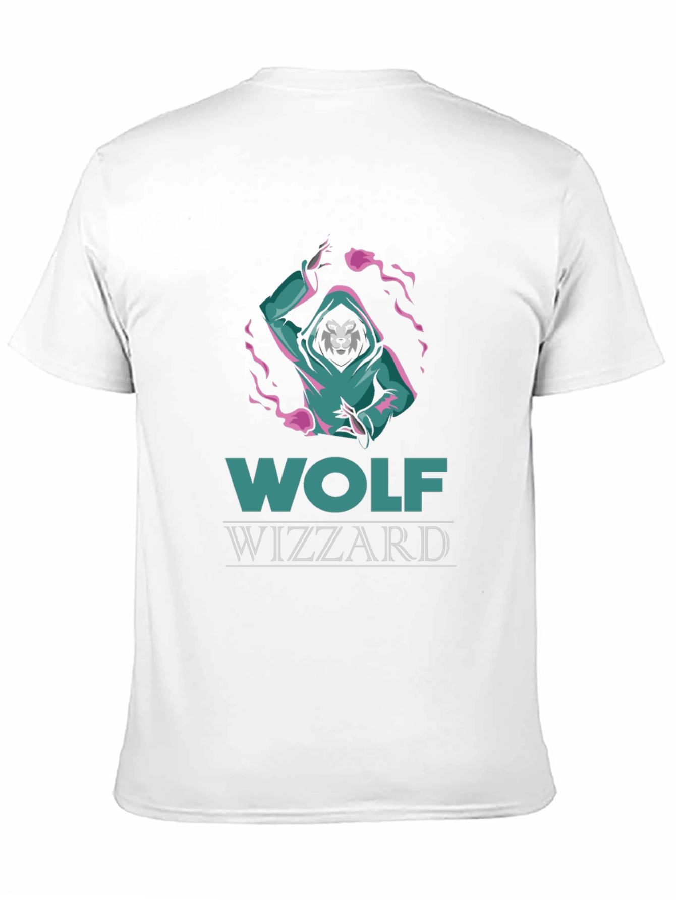 Wolf Wizzard Graphic Tee - Cool Black T-Shirt