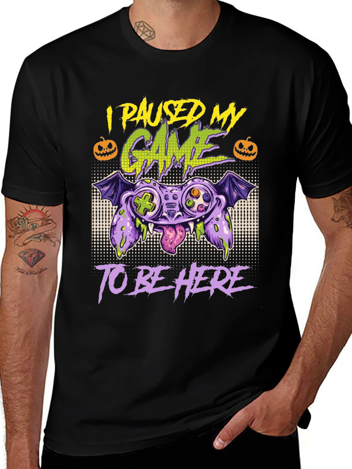 Paused Game Halloween T-Shirt