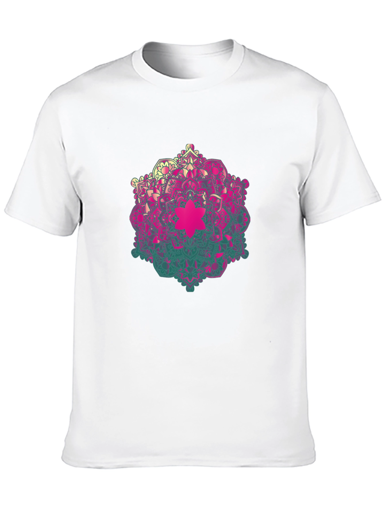 Mandala Graphic Mens Black T-Shirt