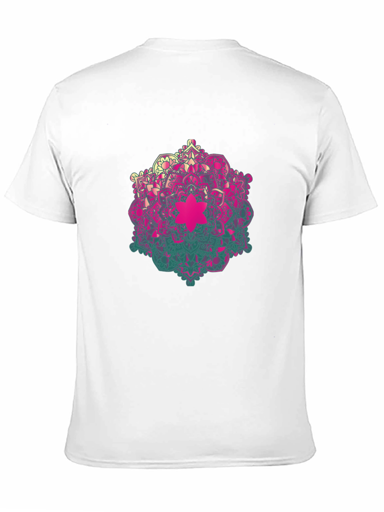 Mandala Graphic Mens Black T-Shirt