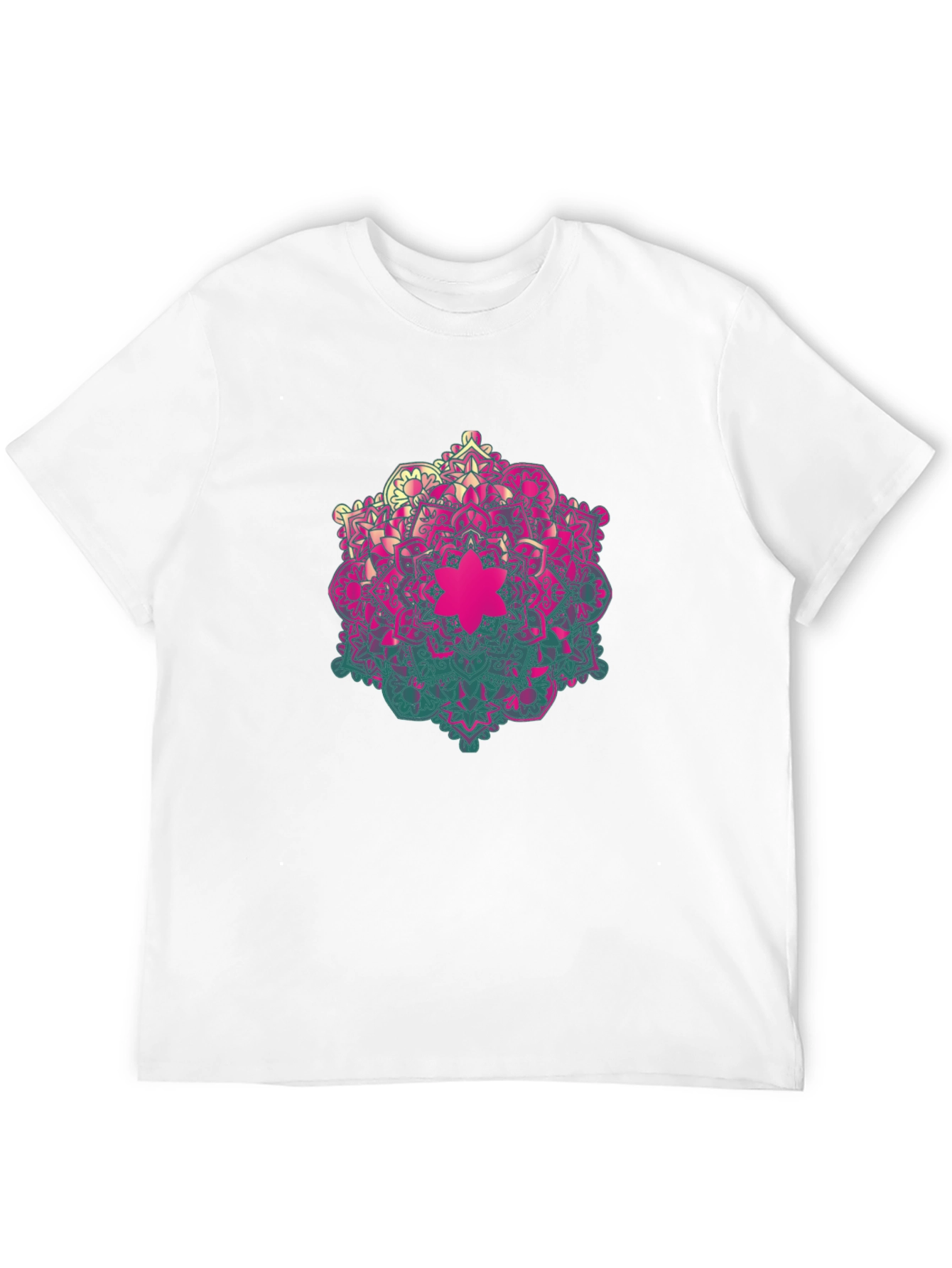 Mandala Graphic Mens Black T-Shirt