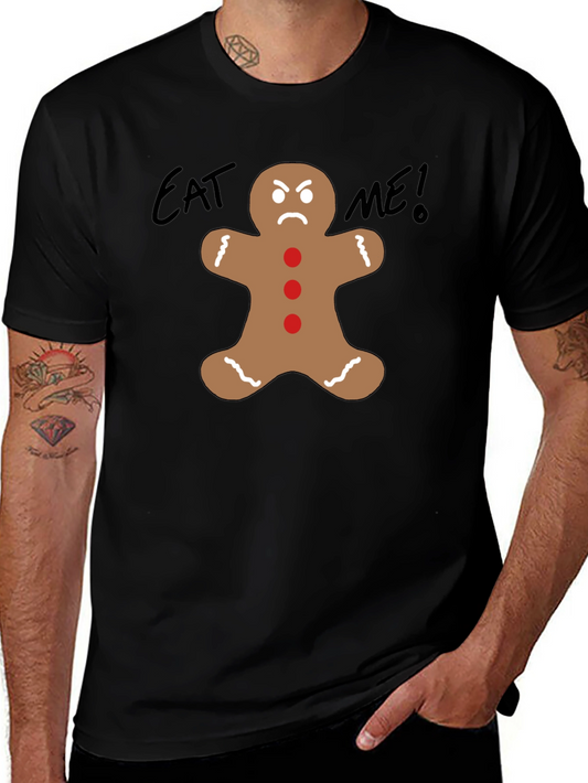 Eat Me! Angry Gingerbread Man Graphic T-Shirt