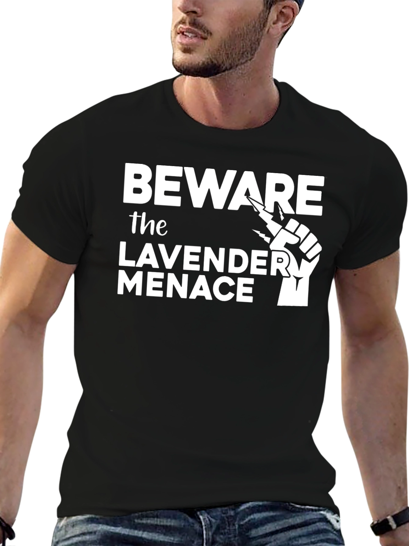 Beware the Lavender Menace Graphic T-Shirt