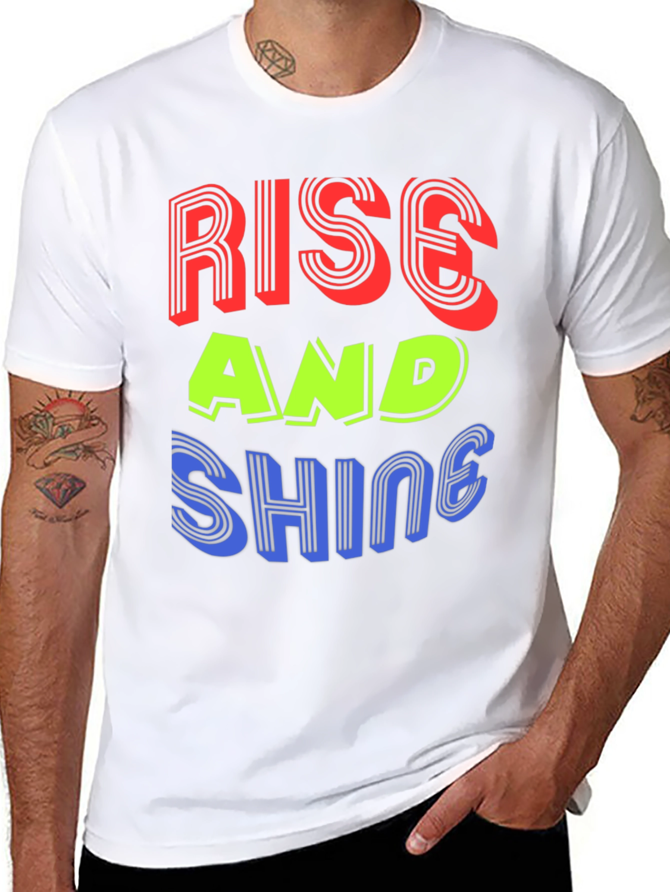Rise and Shine Graphic Tee - Stylish Black T-Shirt