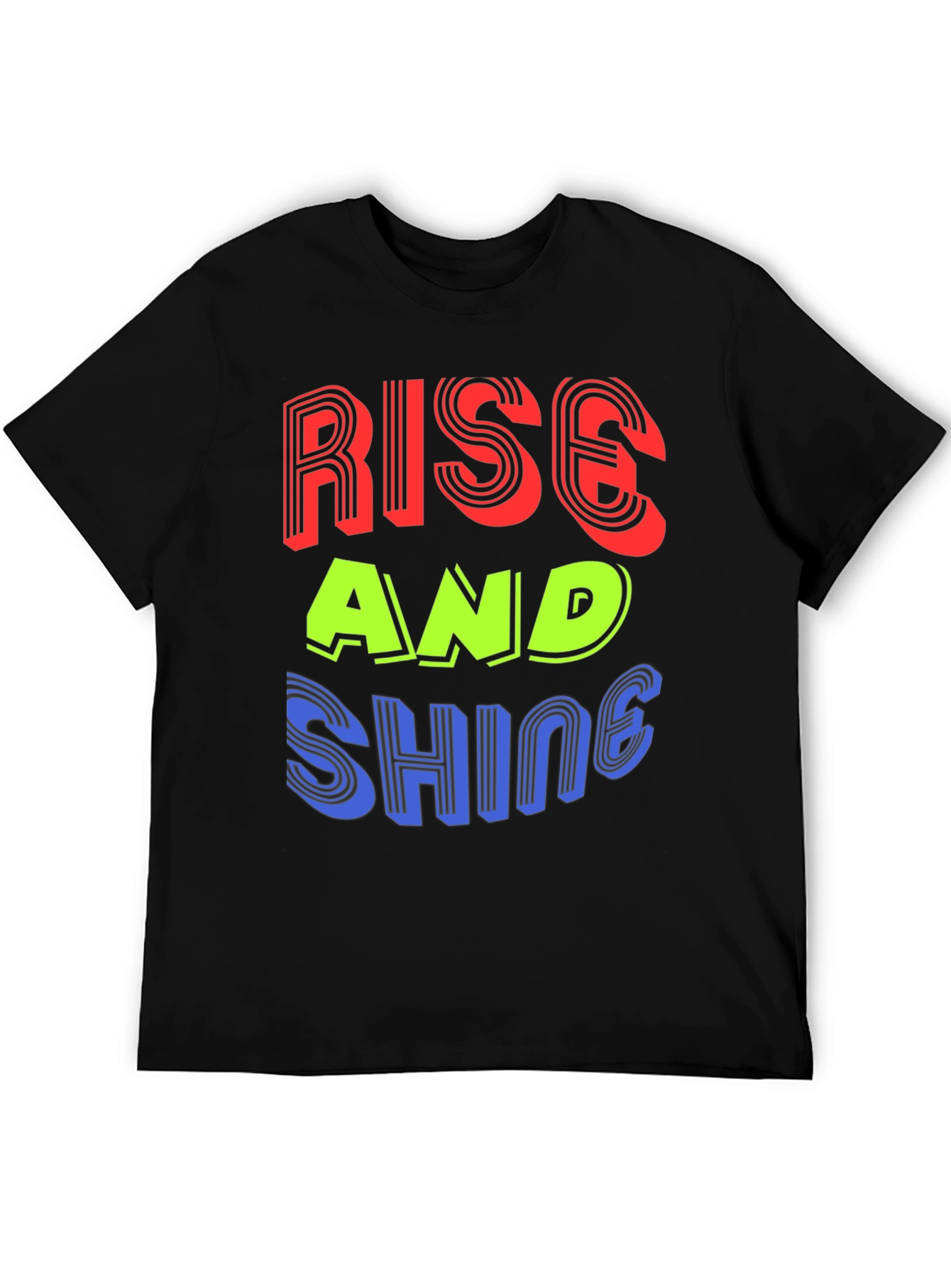 Rise and Shine Graphic Tee - Stylish Black T-Shirt