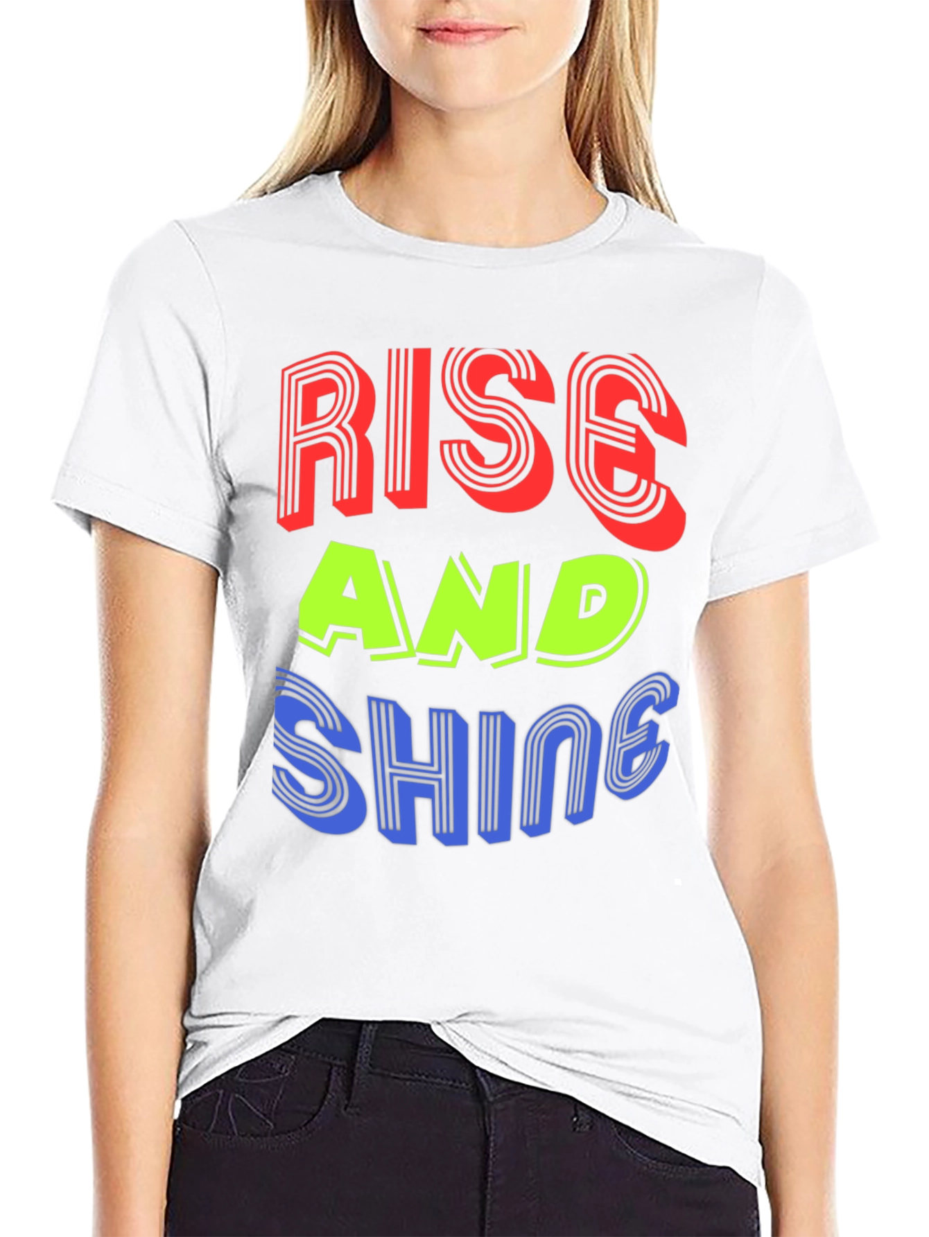 Rise and Shine Graphic Tee - Stylish Black T-Shirt