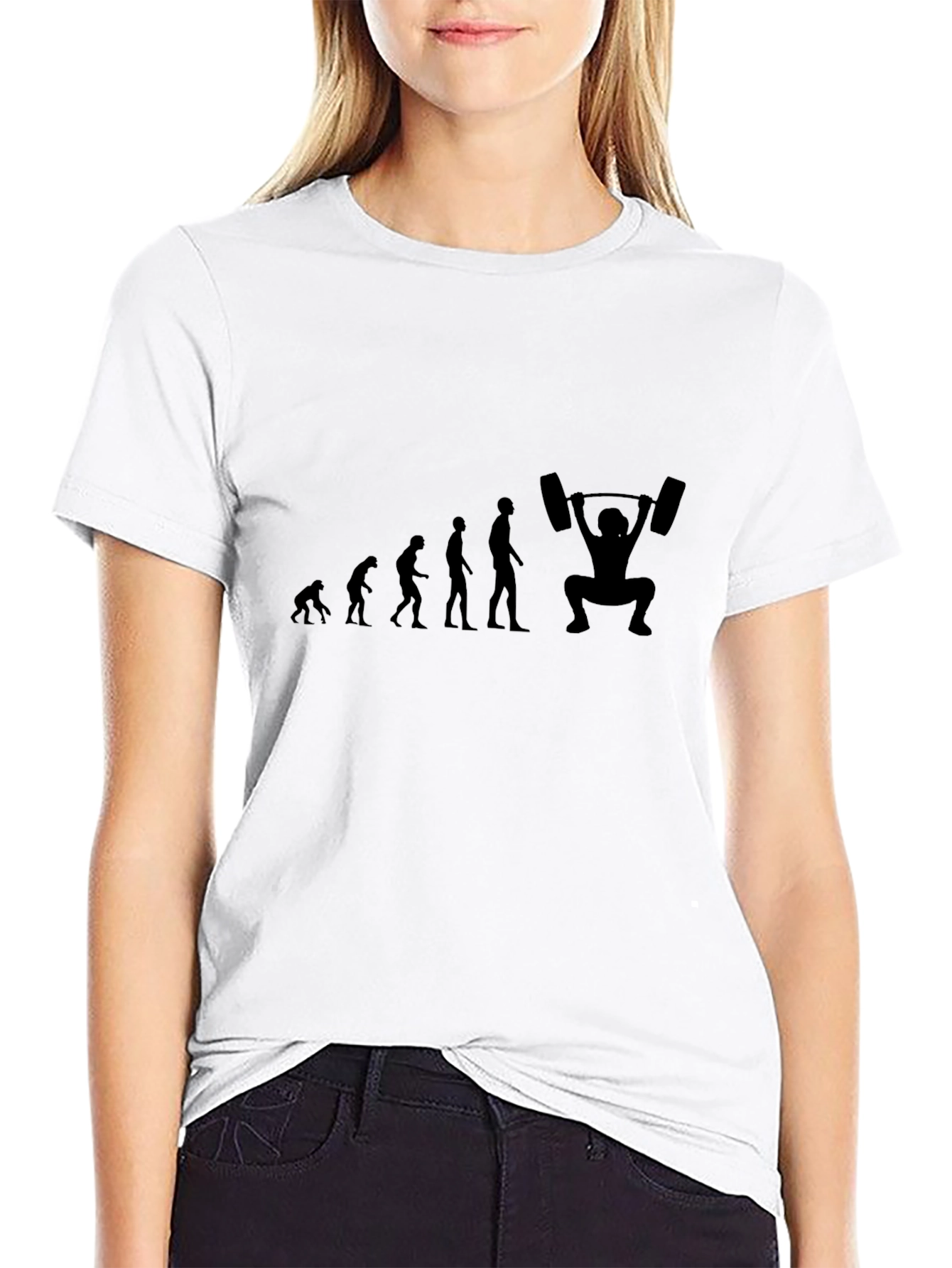 Evolution of Weightlifting T-Shirt - Black