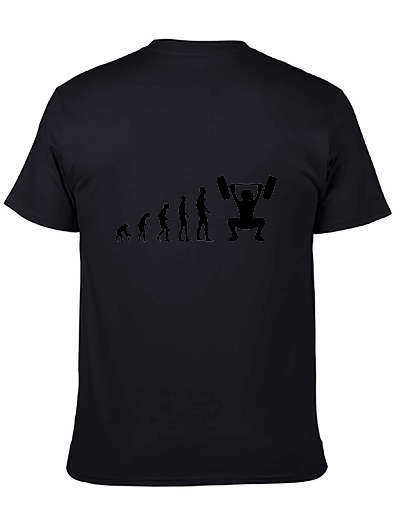Evolution of Weightlifting T-Shirt - Black