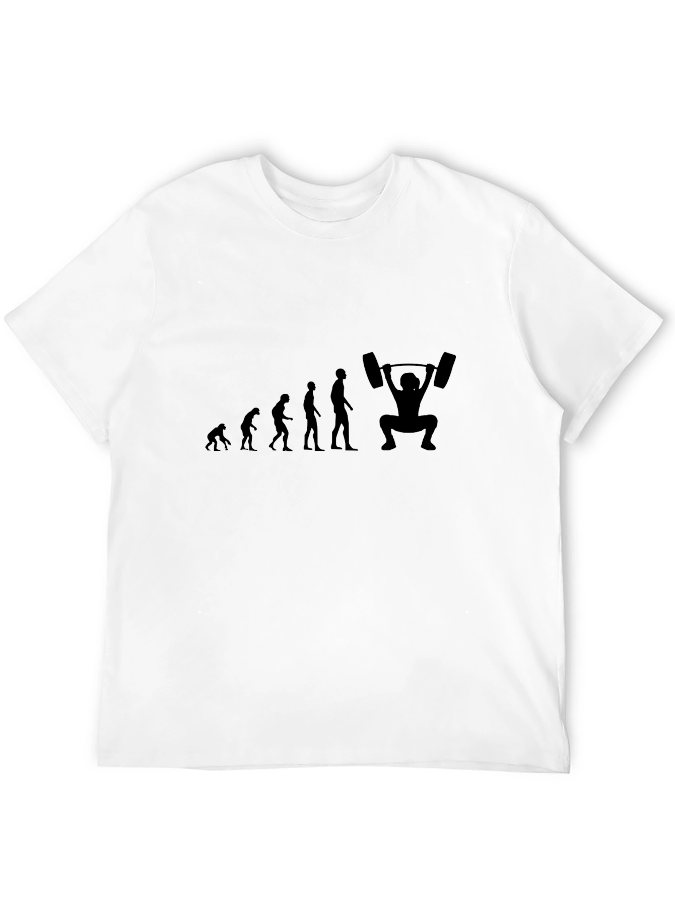 Evolution of Weightlifting T-Shirt - Black