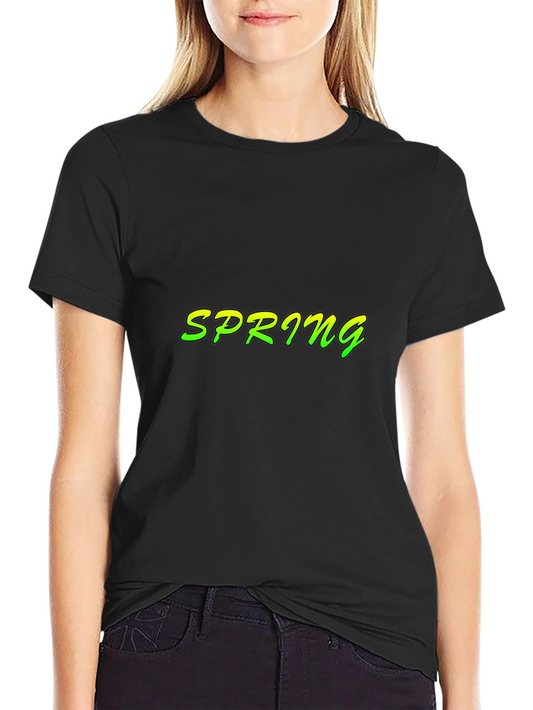 Spring T-Shirt - Black - Short Sleeve