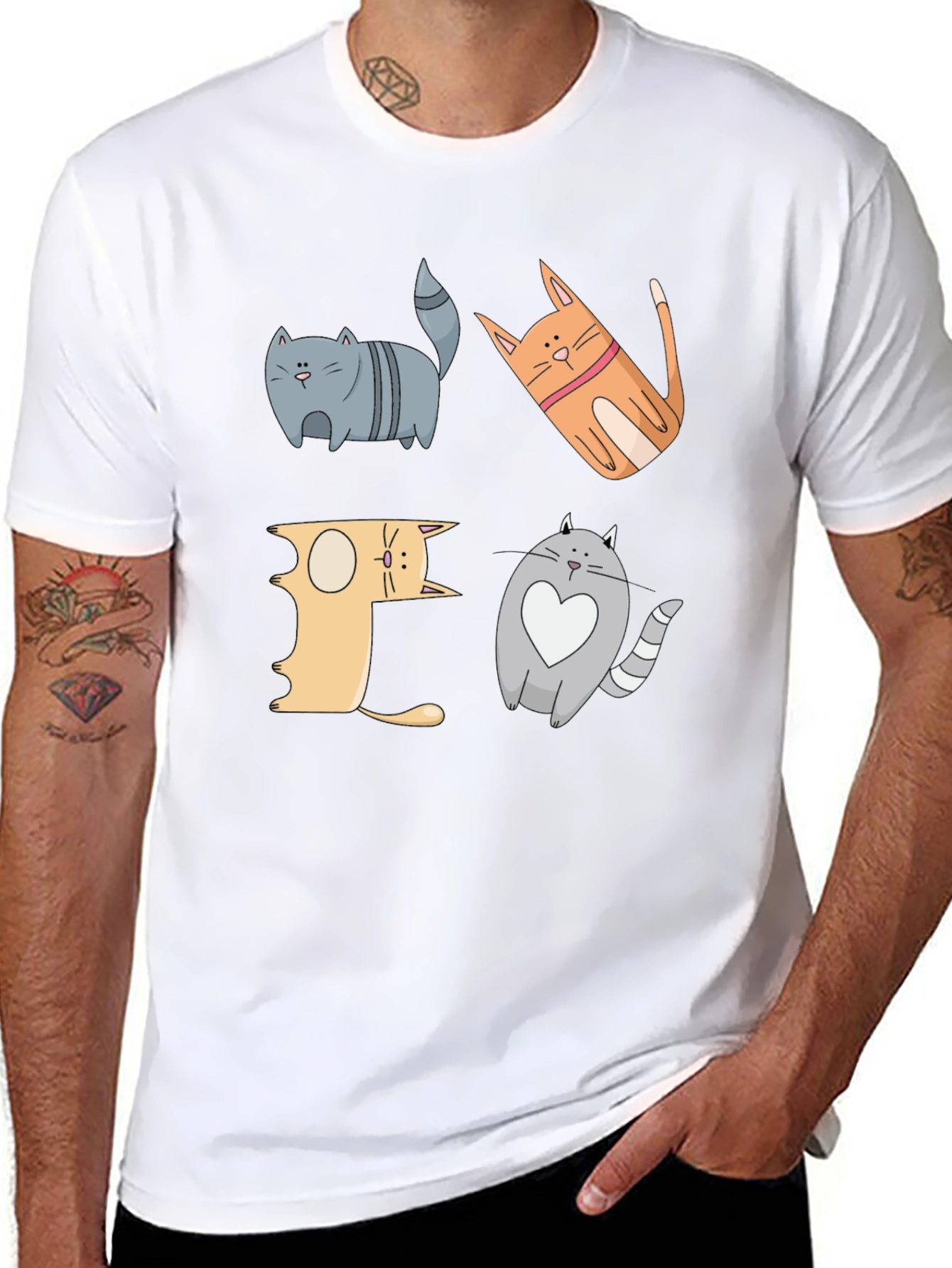 Cat Lover Graphic Tee - Funny Kitten Design