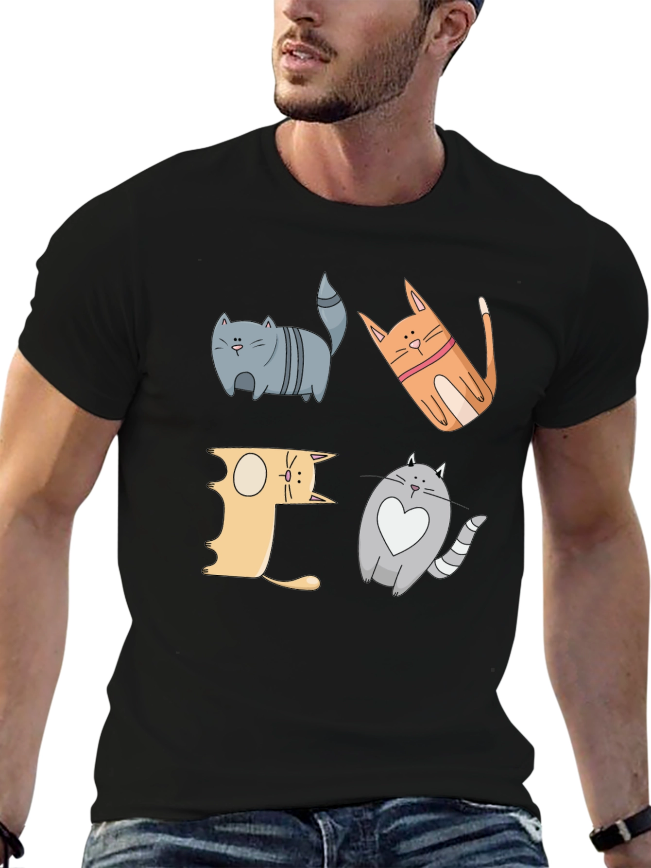 Cat Lover Graphic Tee - Funny Kitten Design