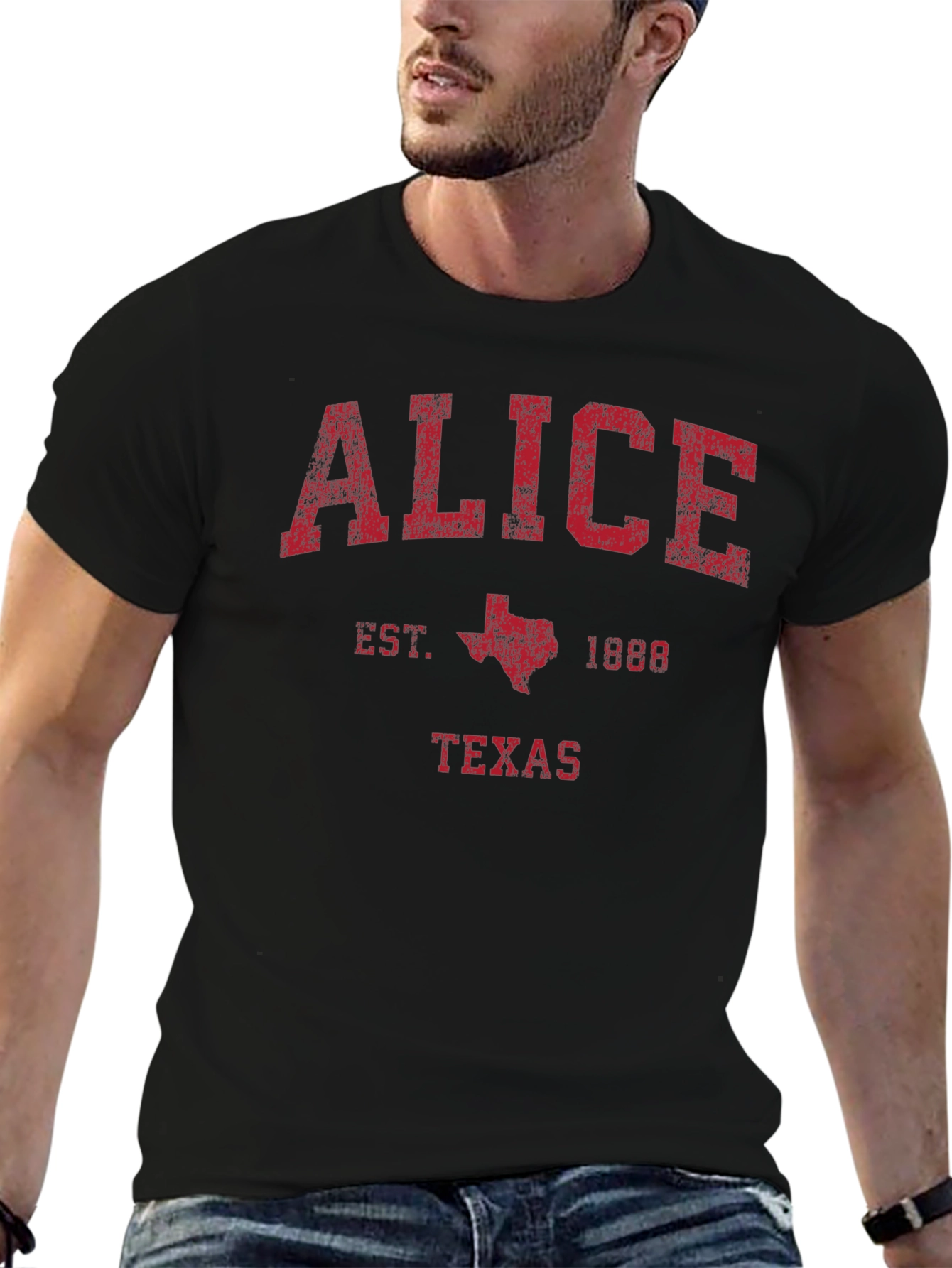 Alice Texas EST. 1888 Black T-Shirt