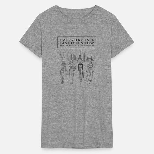 Fashionable Quotes The World is Your Runway Tshirt