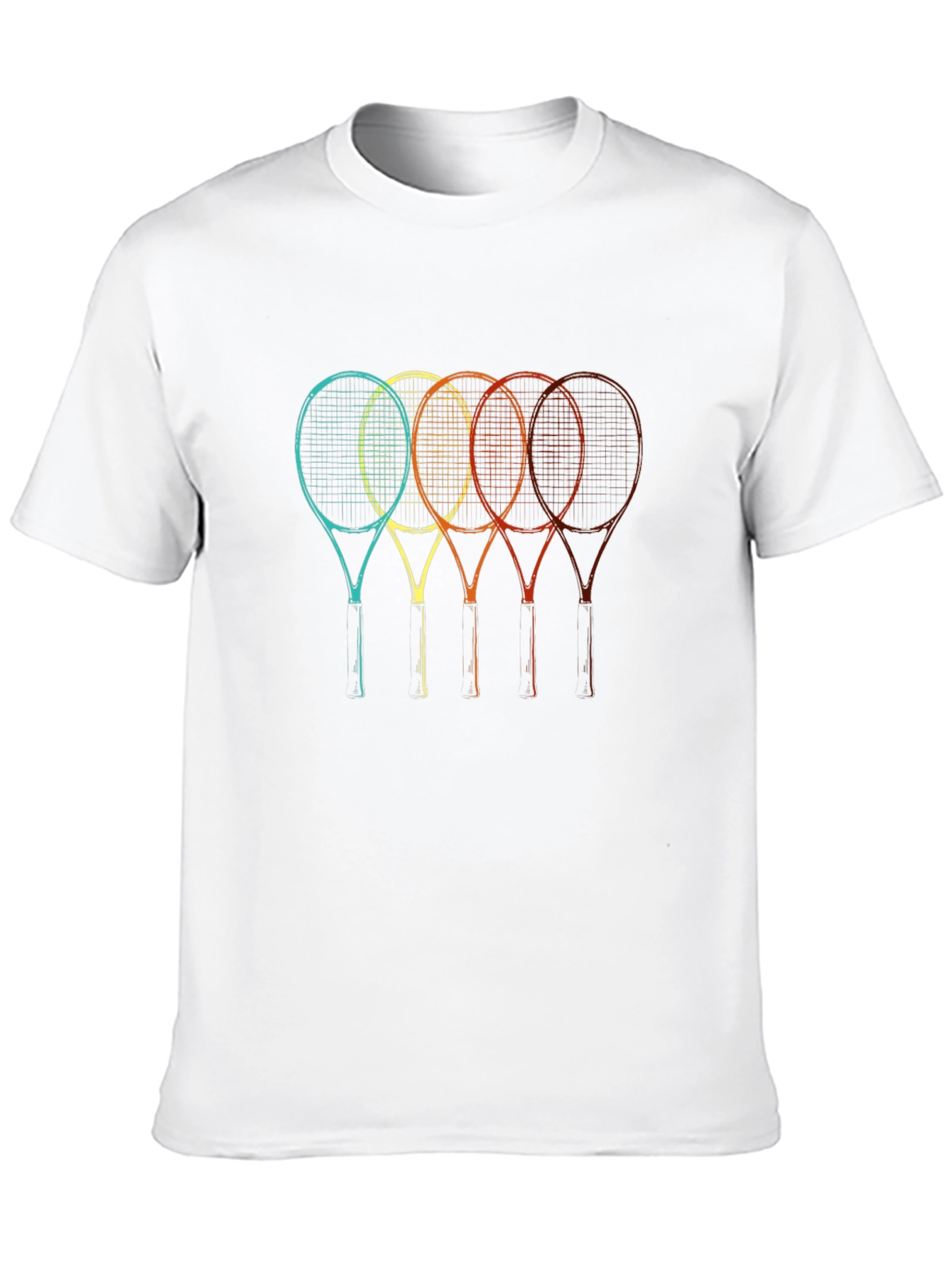 Retro Tennis Rackets Graphic Tee