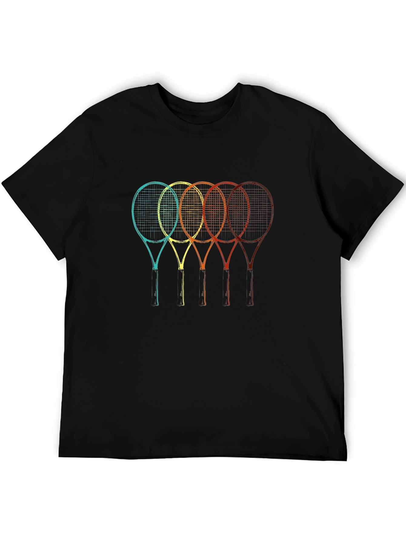 Retro Tennis Rackets Graphic Tee