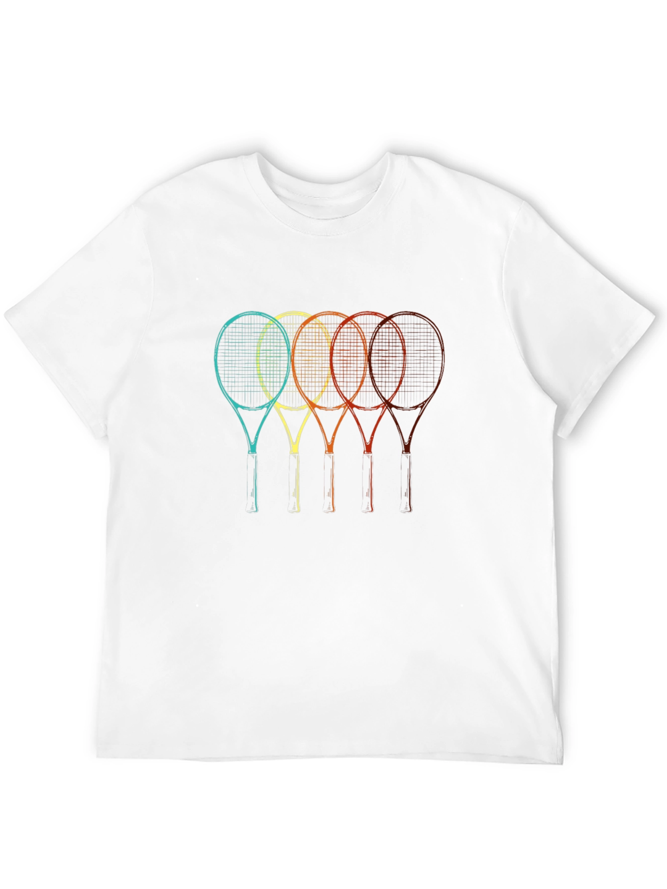 Retro Tennis Rackets Graphic Tee