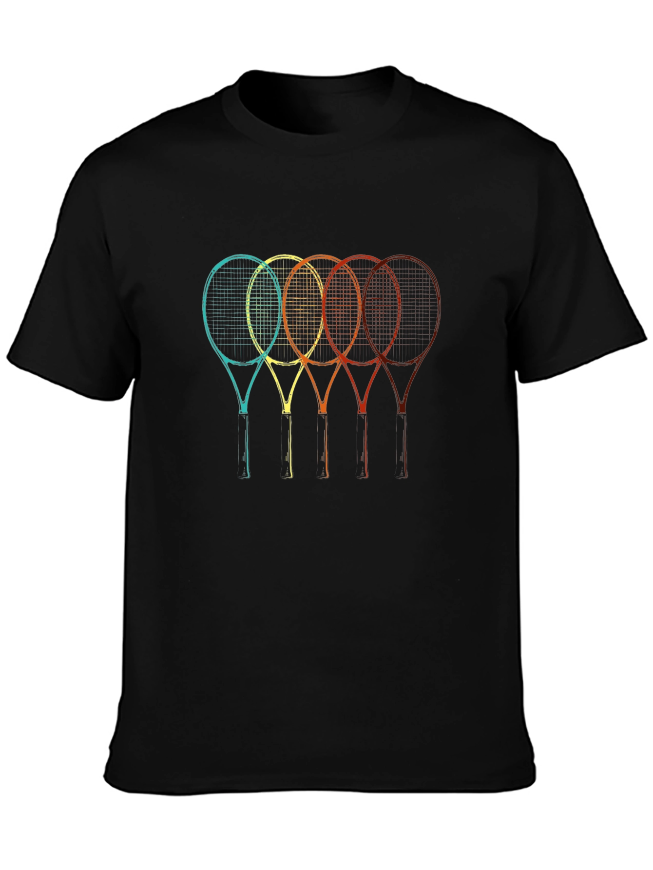 Retro Tennis Rackets Graphic Tee