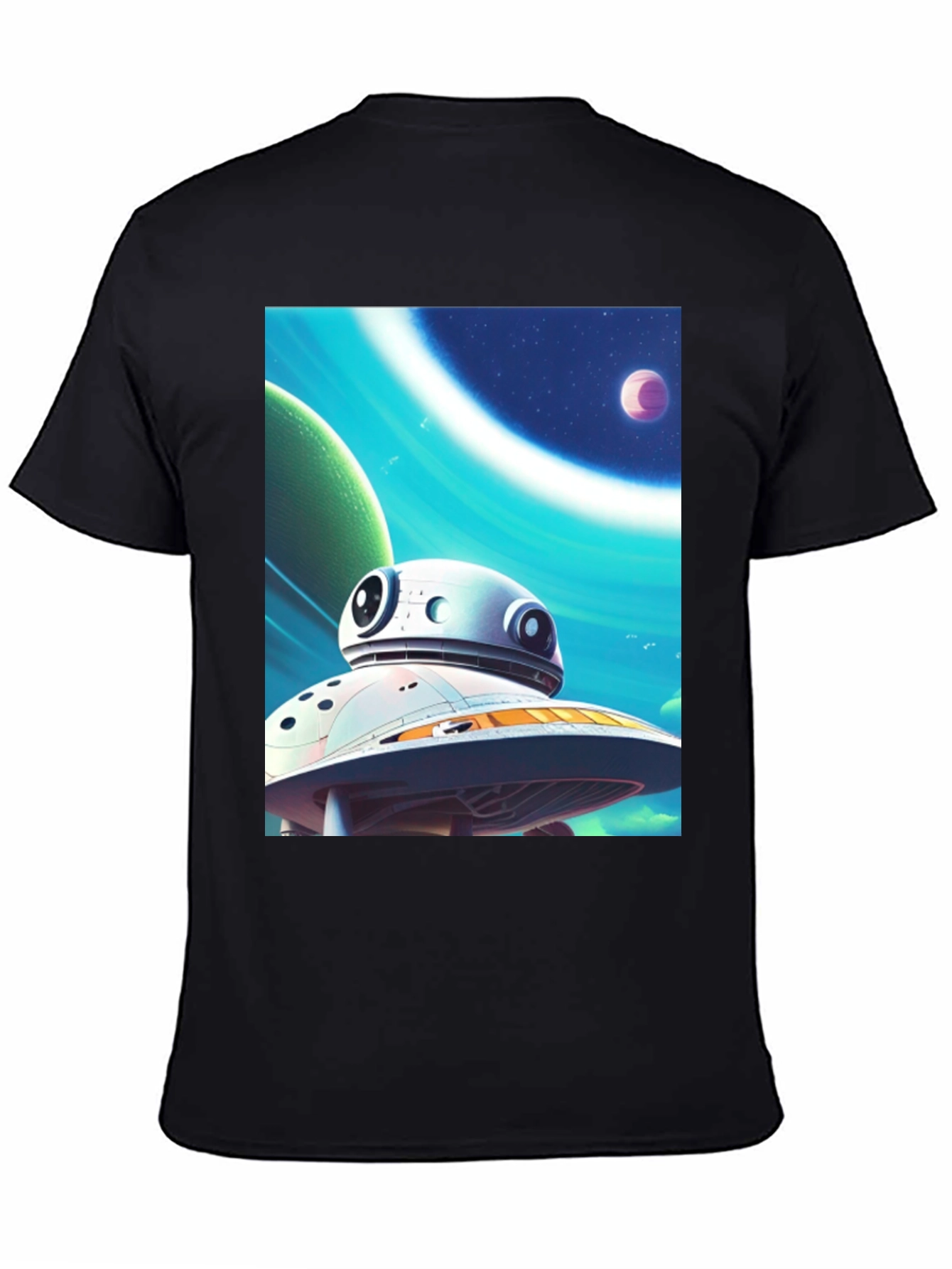 Sci-Fi Space Station Graphic Tee