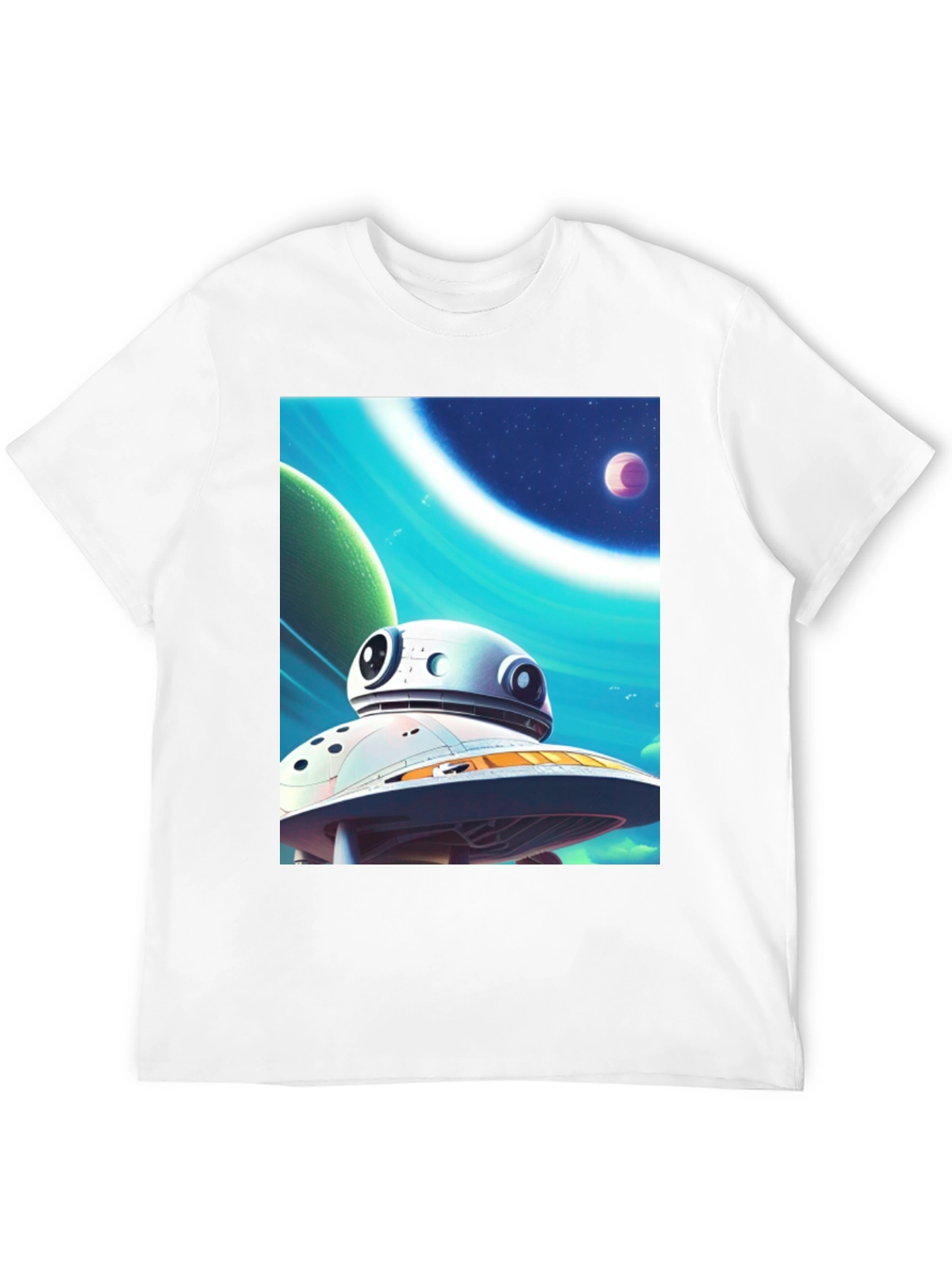 Sci-Fi Space Station Graphic Tee