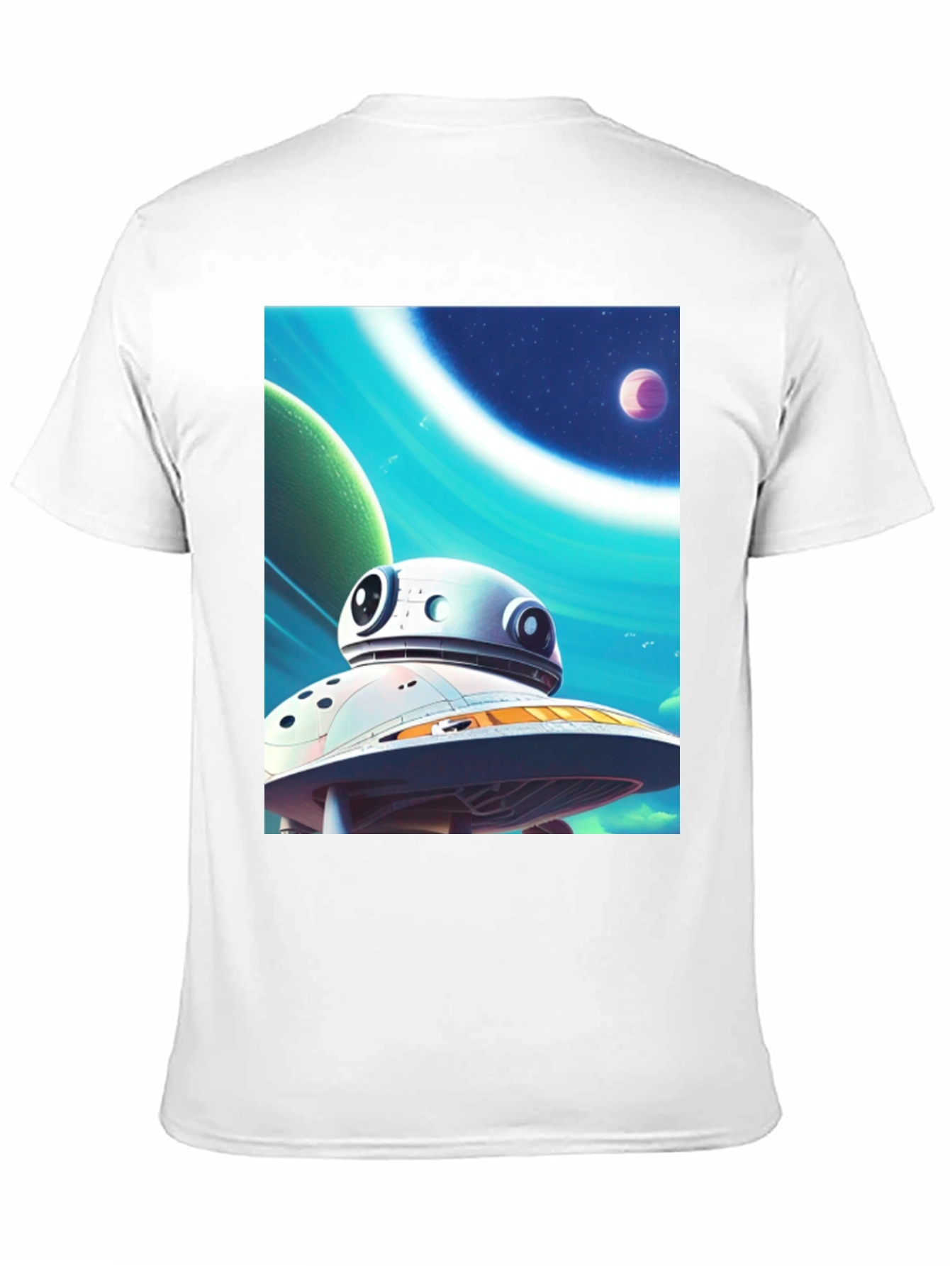 Sci-Fi Space Station Graphic Tee