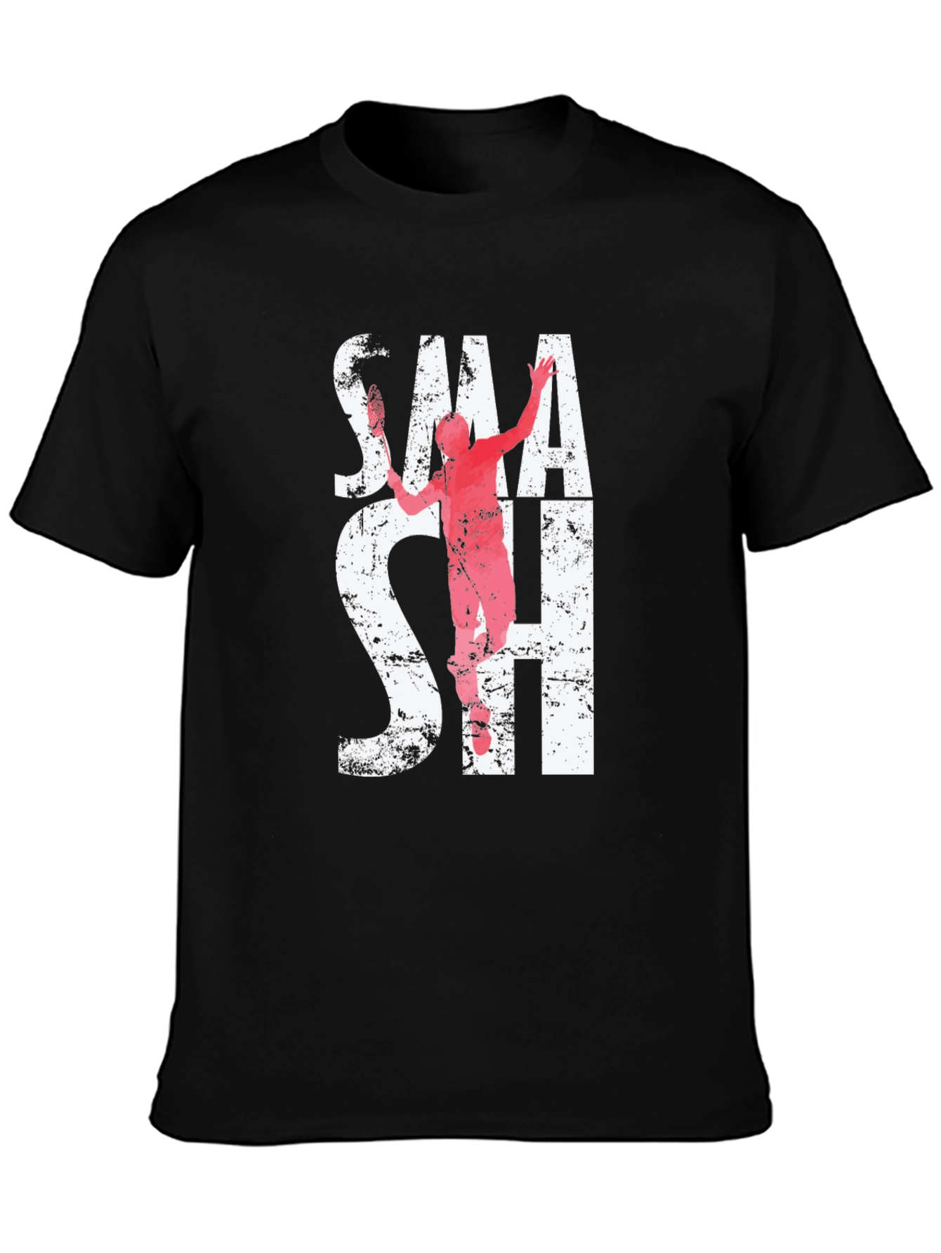 Smash Graphic Tee | Badminton Player T-Shirt